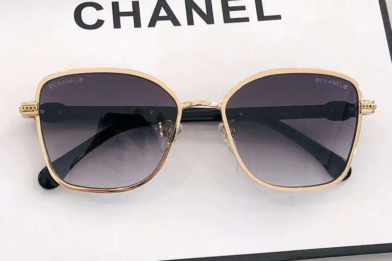 CH2212 Sunglasses Gold Black Gradient Blue