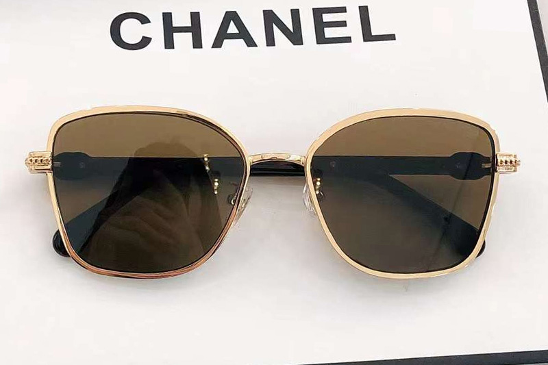 CH2212 Sunglasses Gold Tortoise Brown