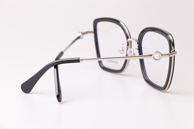 CH2222 Eyeglasses Black Silver
