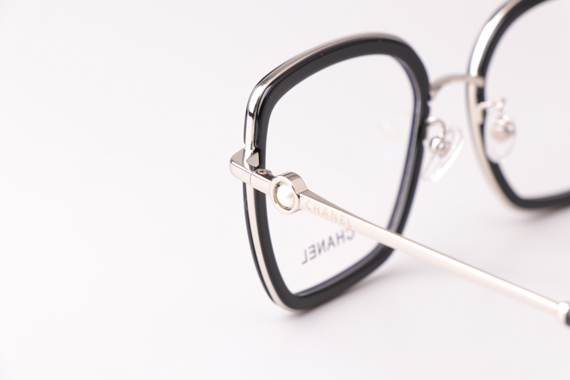 CH2222 Eyeglasses Black Silver