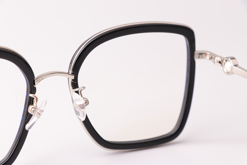 CH2222 Eyeglasses Black Silver