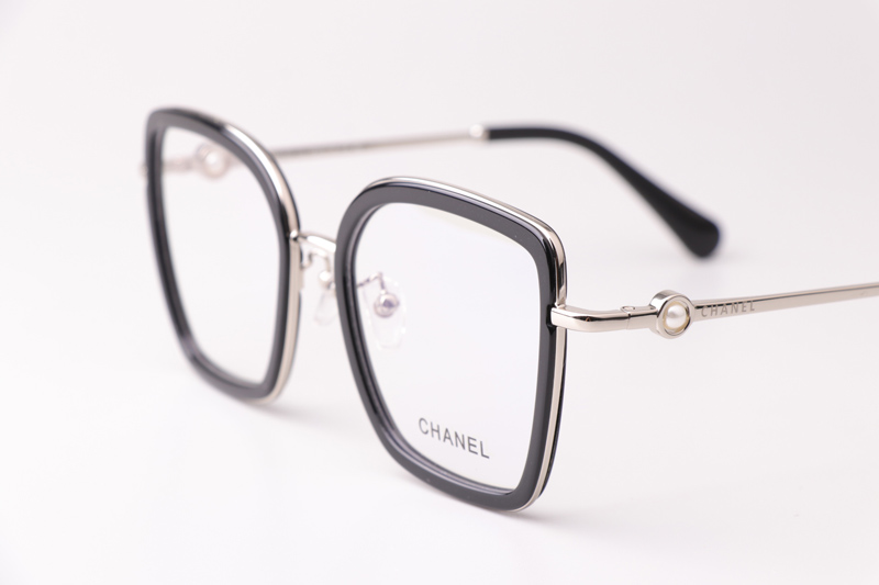 CH2222 Eyeglasses Black Silver