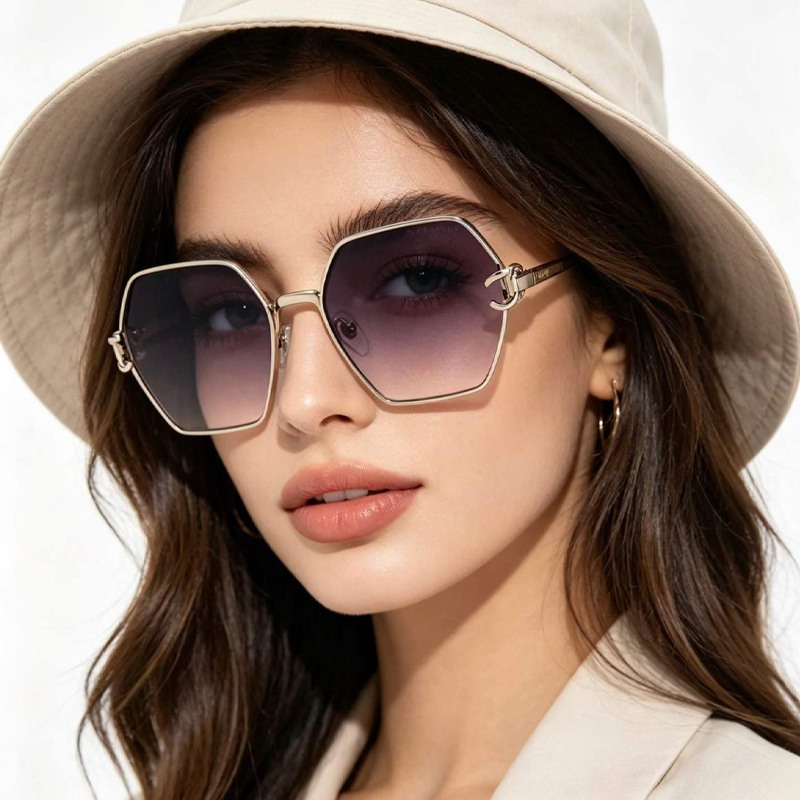 CH2231 Sunglasses Silver Gradient Gray