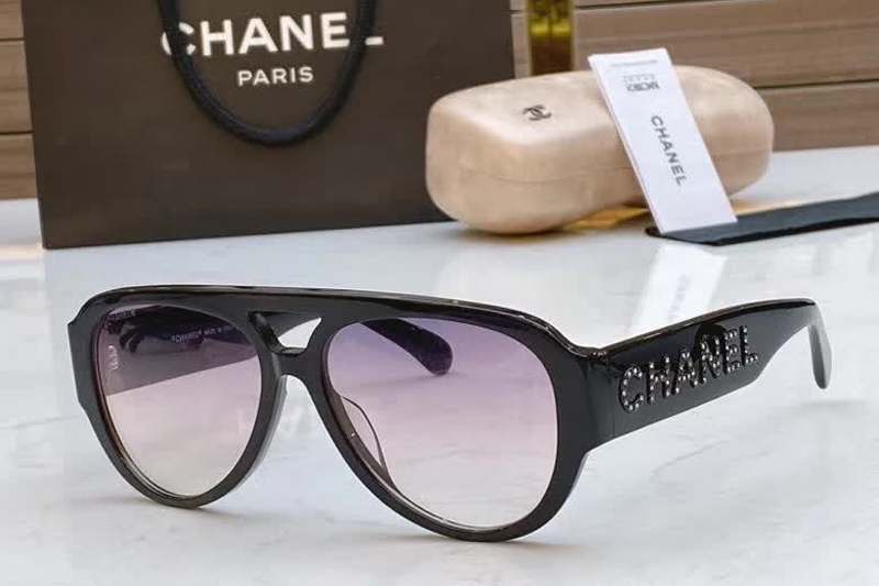CH3397B Sunglasses Black Gradient Pink