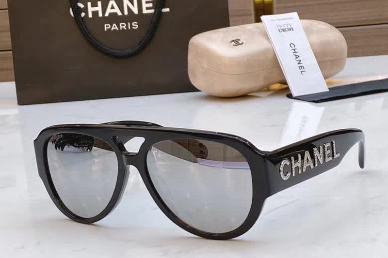 CH3397B Sunglasses Black Silver