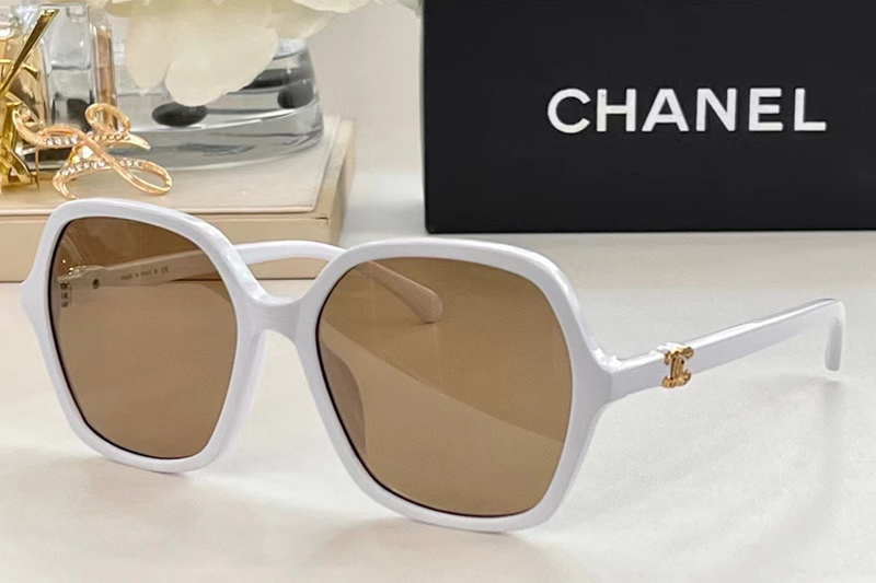 CH3421 Sunglasses In White