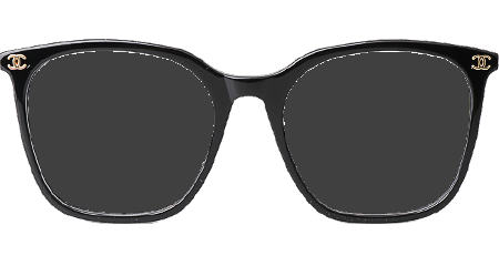 CH3435 Sunglasses Black Gold Gray