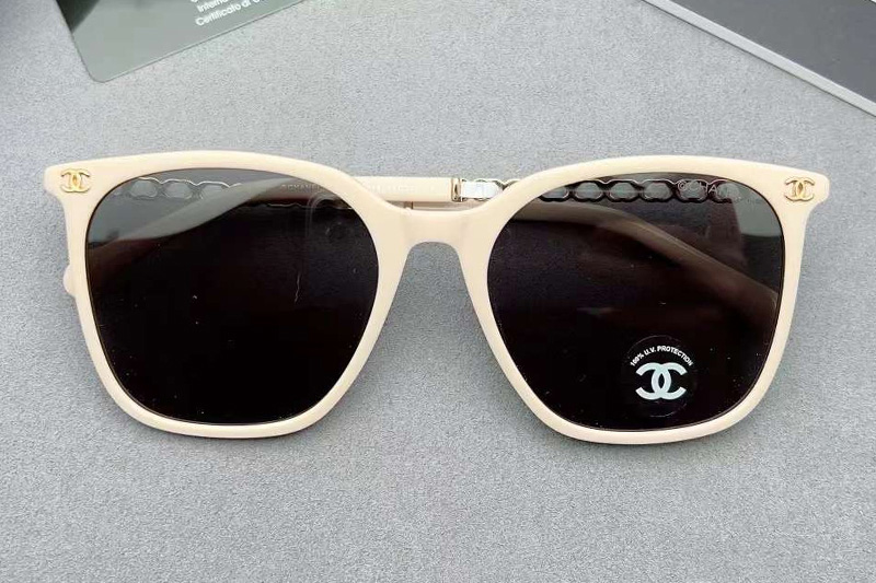 CH3435 Sunglasses Cream Gold Gray