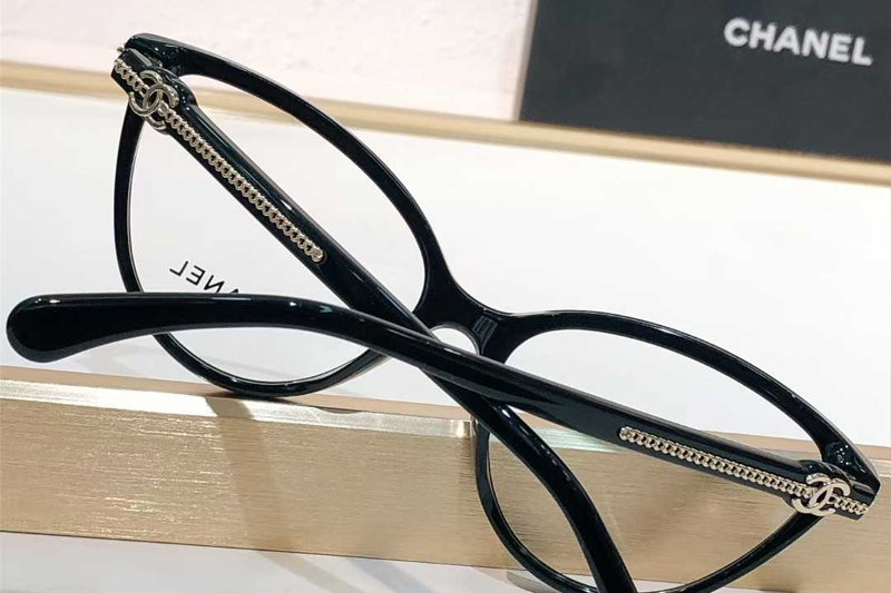 CH3457 Eyeglasses Black Gold