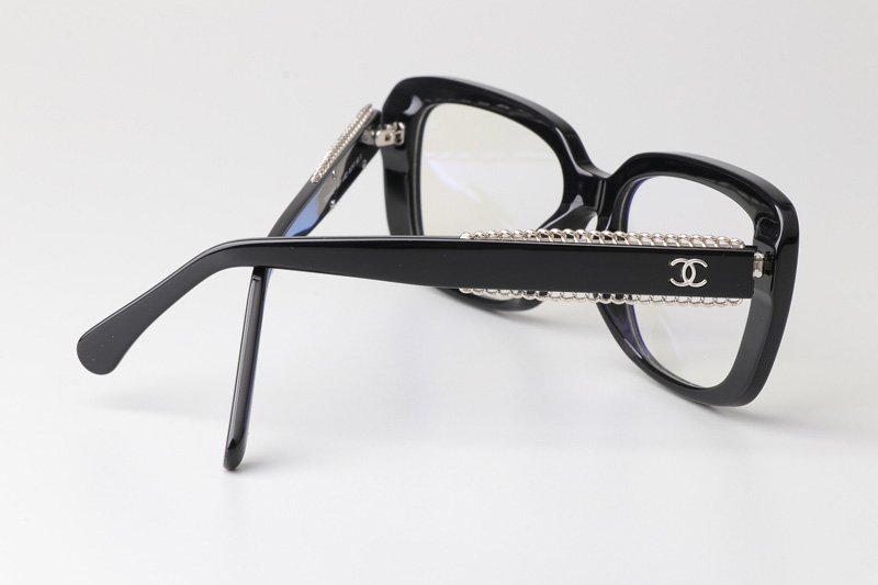 CH3461 Eyeglasses Black Silver