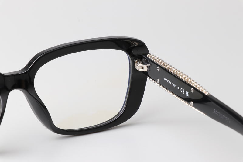 CH3461 Eyeglasses Black Silver
