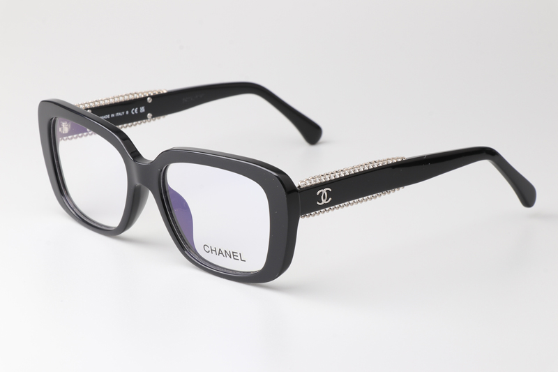 CH3461 Eyeglasses Black Silver