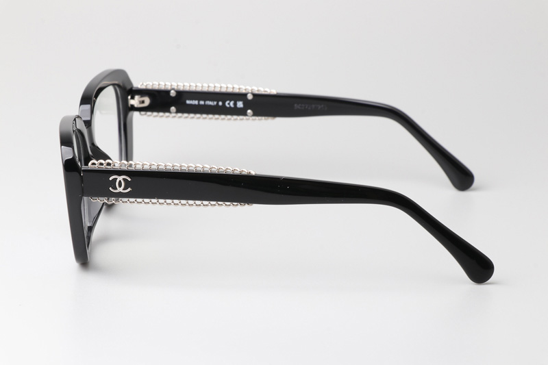 CH3461 Eyeglasses Black Silver