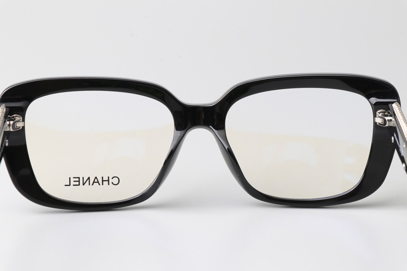 CH3461 Eyeglasses Black Silver