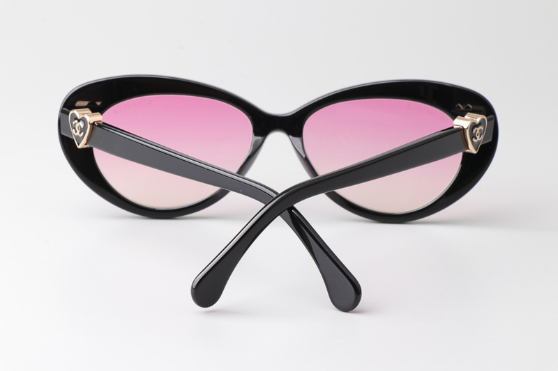 CH3466 Sunglasses Black Gradient Pink