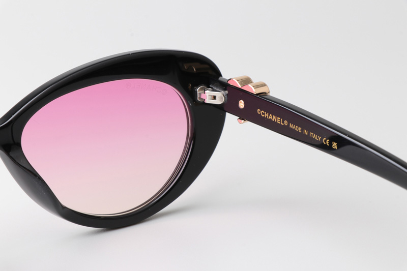 CH3466 Sunglasses Black Gradient Pink