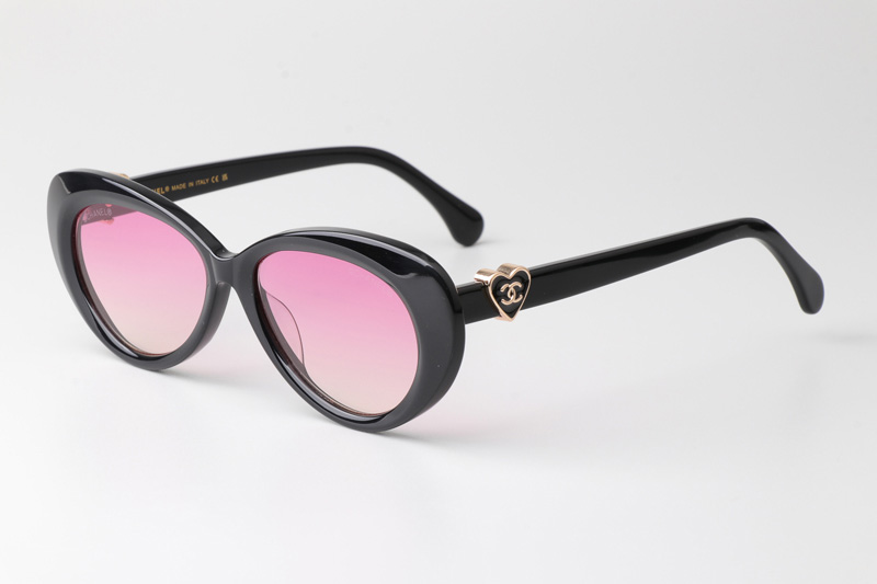 CH3466 Sunglasses Black Gradient Pink