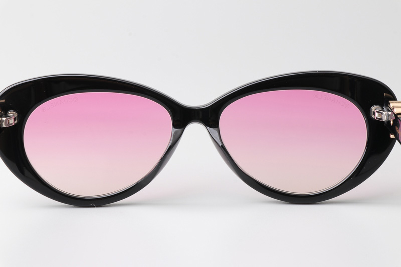 CH3466 Sunglasses Black Gradient Pink