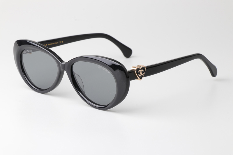 CH3466 Sunglasses Black Gray