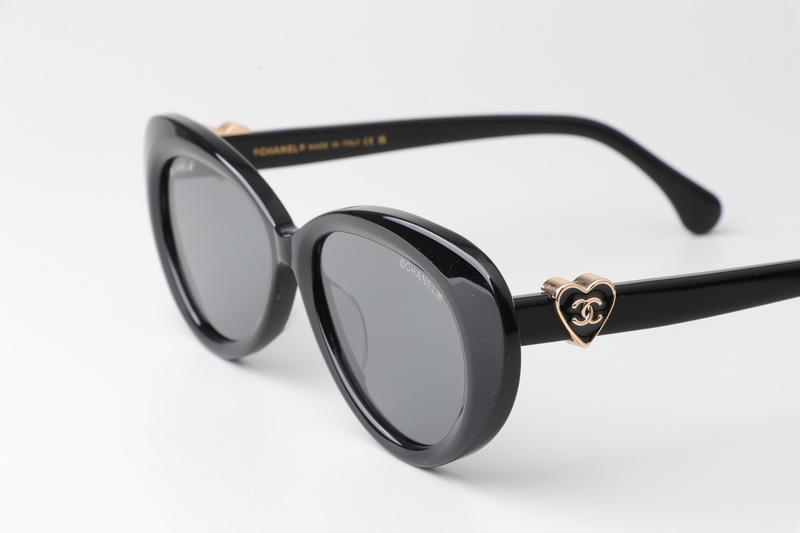 CH3466 Sunglasses Black Gray