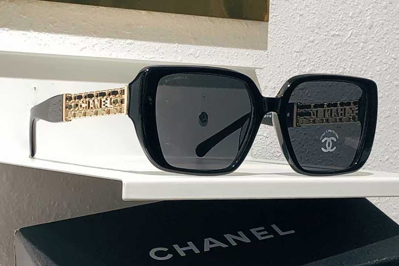 CH3486 Sunglasses Black Gray