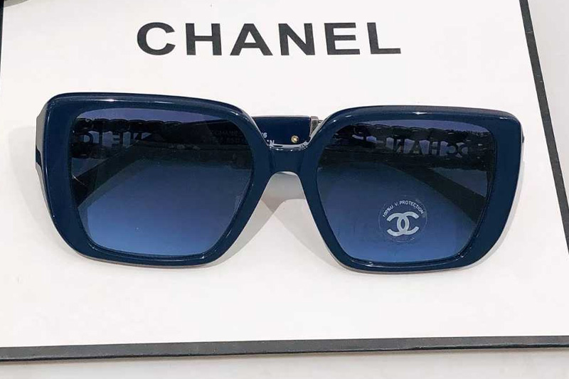 CH3486 Sunglasses Blue Gradient Blue