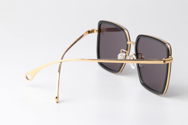 CH3489 Sunglasses Black Gold Gray