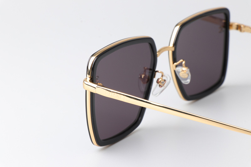 CH3489 Sunglasses Black Gold Gray