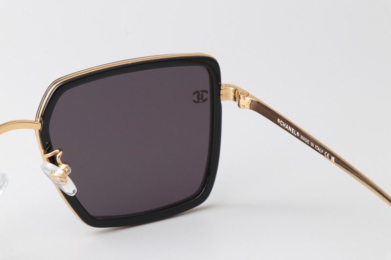 CH3489 Sunglasses Black Gold Gray