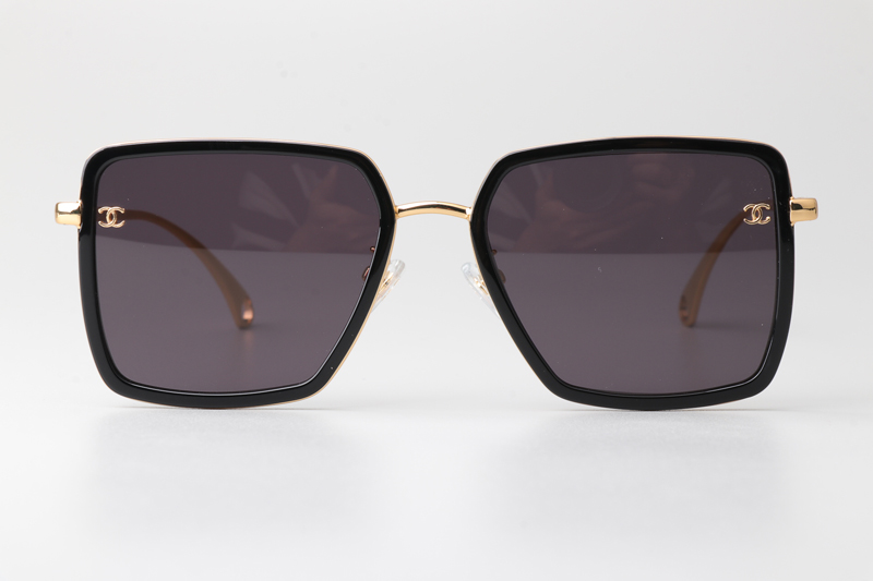 CH3489 Sunglasses Black Gold Gray