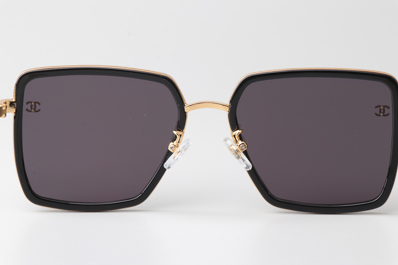 CH3489 Sunglasses Black Gold Gray