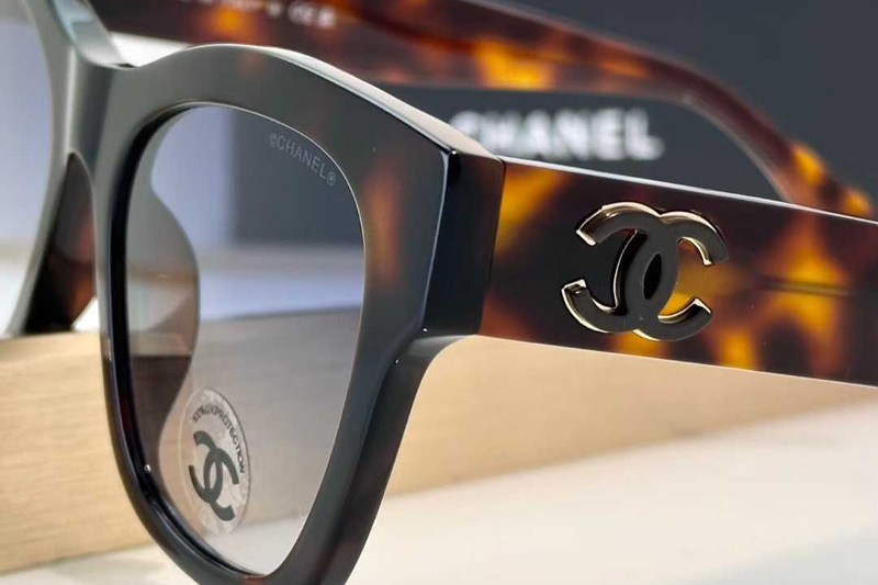CH3498 Sunglasses Tortoise Gradient Blue
