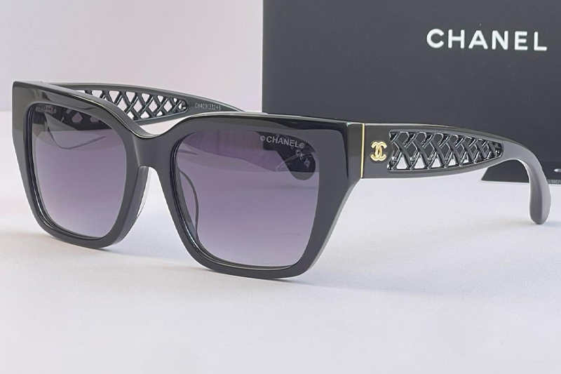 CH3507 Sunglasses Black Gradient Gray