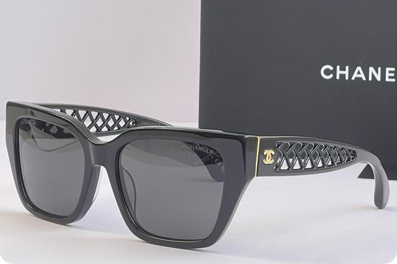 CH3507 Sunglasses Black Gray