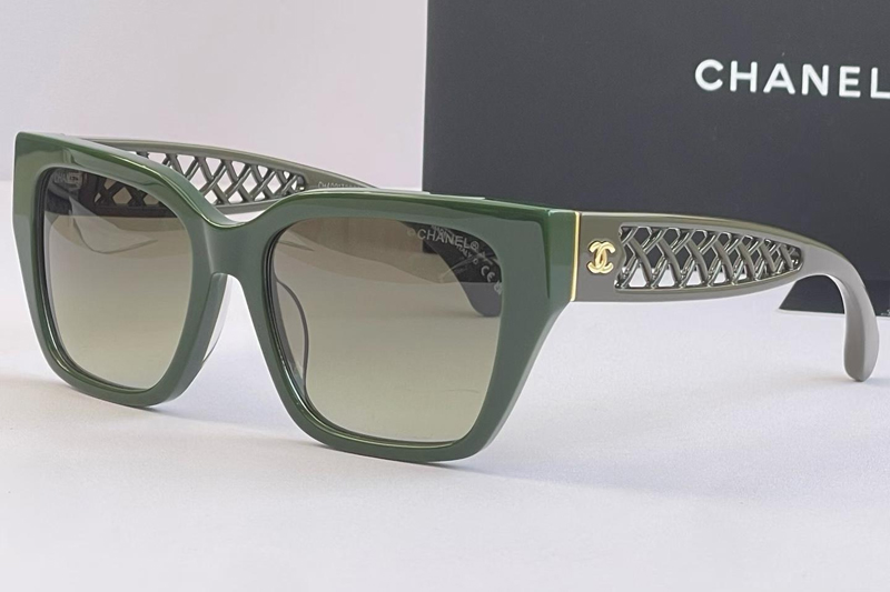 CH3507 Sunglasses Green Gradient Green
