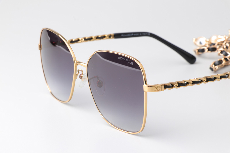 CH4276Q Sunglasses Gold Gradient Gray