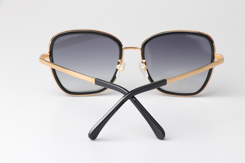 CH4277 Sunglasses Black Gold Gradient Gray