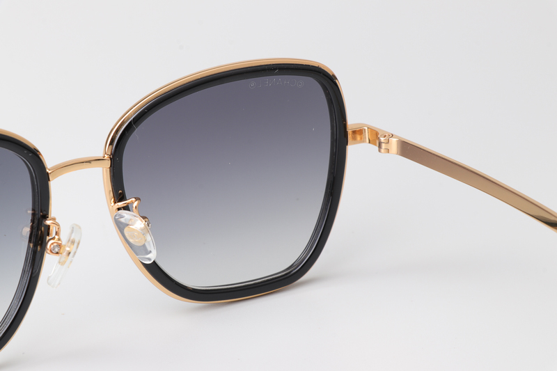 CH4277 Sunglasses Black Gold Gradient Gray