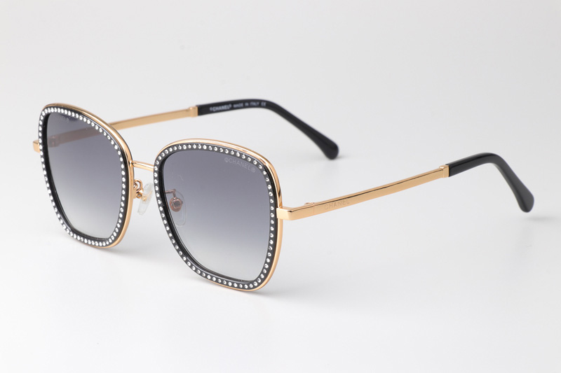 CH4277 Sunglasses Black Gold Gradient Gray