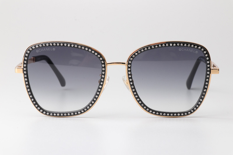 CH4277 Sunglasses Black Gold Gradient Gray