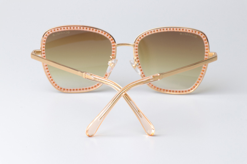 CH4277 Sunglasses Gold Gradient Brown