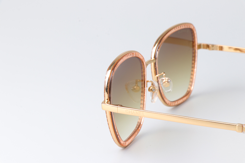 CH4277 Sunglasses Gold Gradient Brown