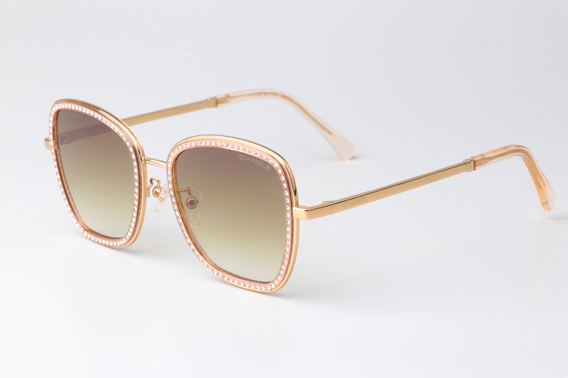 CH4277 Sunglasses Gold Gradient Brown