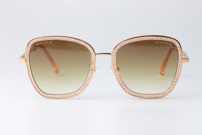 CH4277 Sunglasses Gold Gradient Brown