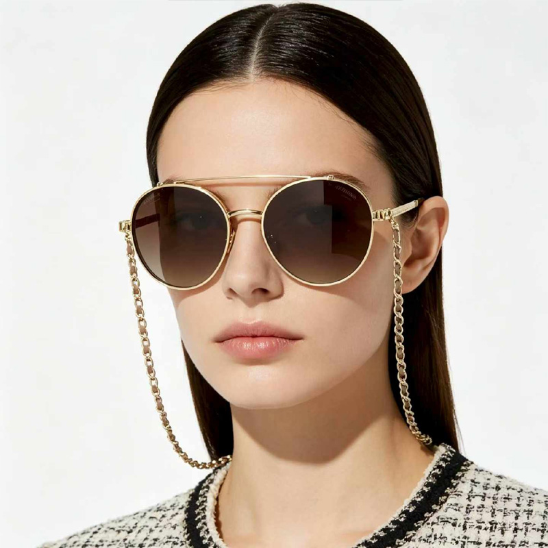 CH4291 Sunglasses Gold Gradient Brown