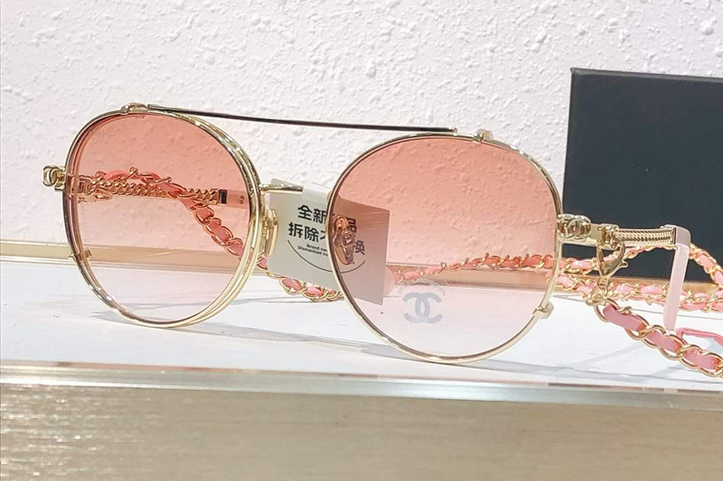 CH4291 Sunglasses Gold Gradient Pink