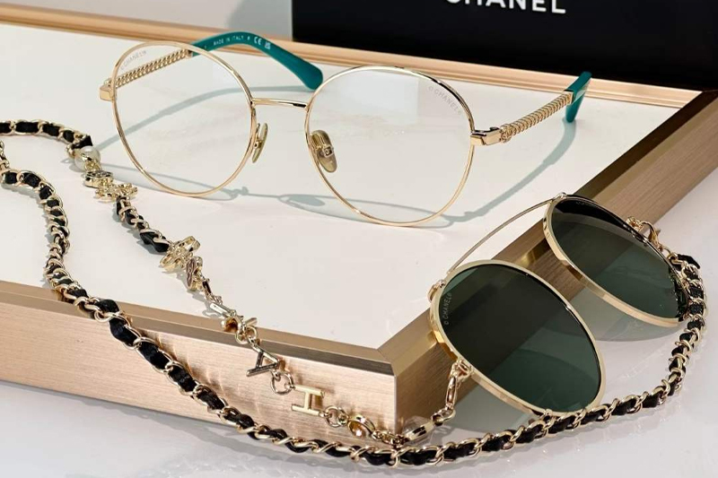 CH4291 Sunglasses Gold Green