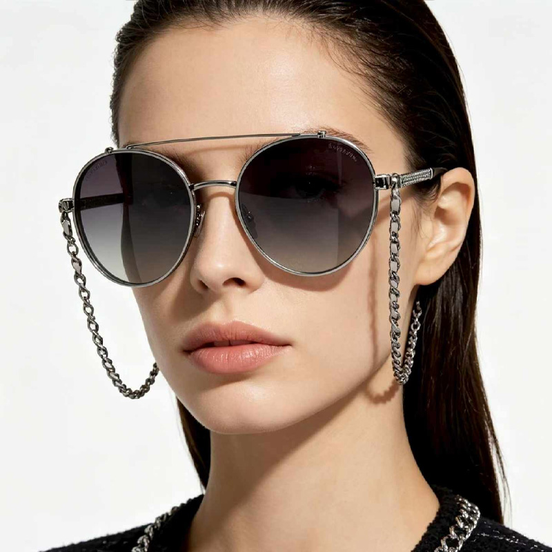 CH4291 Sunglasses Silver Gradient Gray