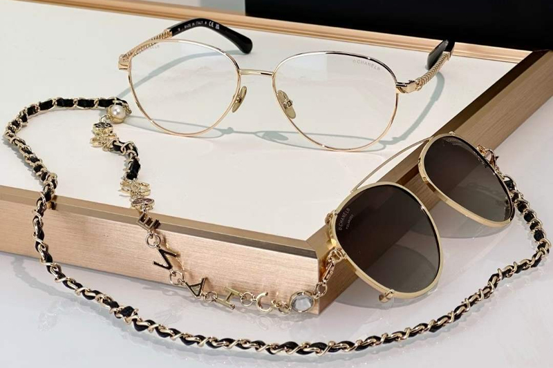 CH4292 Sunglasses Gold Gradient Brown