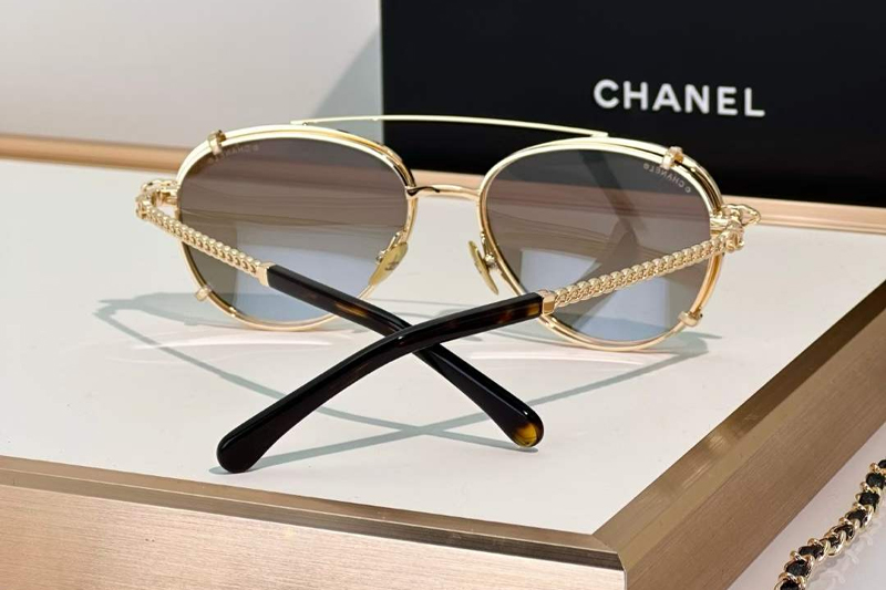 CH4292 Sunglasses Gold Gradient Brown